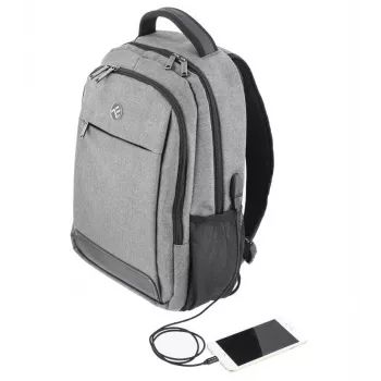 Notebook-Rucksack Tellur Companion 15,6 Zoll mit USB-Anschluss, Grau