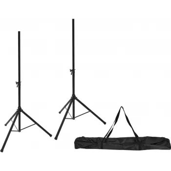 Lautsprecherständer-Set Omnitronic M-3 (2x) mit Tragetasche – tragbare Lautsprecherständer für PA und Monitoring