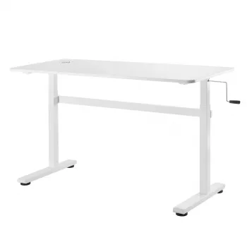 Manuell höhenverstellbarer Schreibtisch Ergo Office, max. 40 kg, max. Höhe 117 cm, mit Tischplatte für Arbeiten im Stehen und Sitzen, ER-401 W