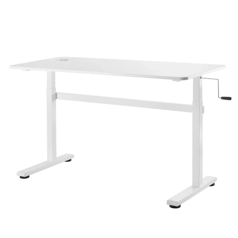 Manuell höhenverstellbarer Schreibtisch Ergo Office, max. 40 kg, max. Höhe 117 cm, mit Tischplatte für Arbeiten im Stehen und Sitzen, ER-401 W