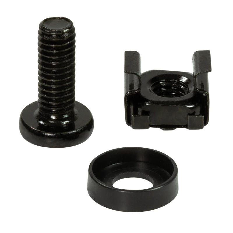 Schraubenset LOGILINK AC116 — 50 schwarze Schrauben für Rack-Zubehör