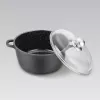 Maestro MR-4616C Topf mit Deckel 16 cm 1 l Schwarz