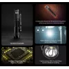 Handtaschenlampe Nitecore MT1A Pro — LED 50 lm, USB wiederaufladbar, 1100 mAh, Aluminium, wasserdicht, stoßfest, schwarz