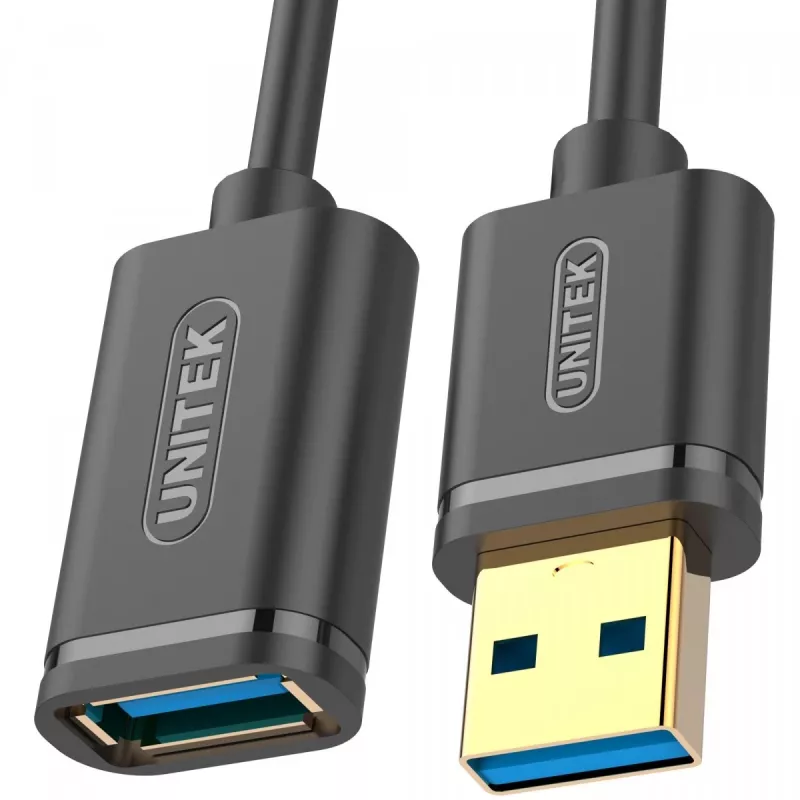 UNITEK Y-C457GBK USB-Kabel USB 3.2 Gen 1 (3.1 Gen 1) 1 m USB A Schwarz