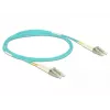 DELOCK Glasfaserkabel LC auf LC Multimode OM3 2 m