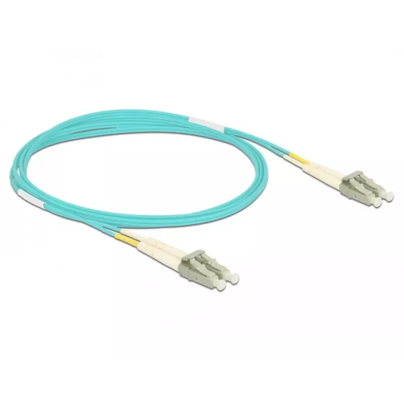 DELOCK Glasfaserkabel LC auf LC Multimode OM3 2 m