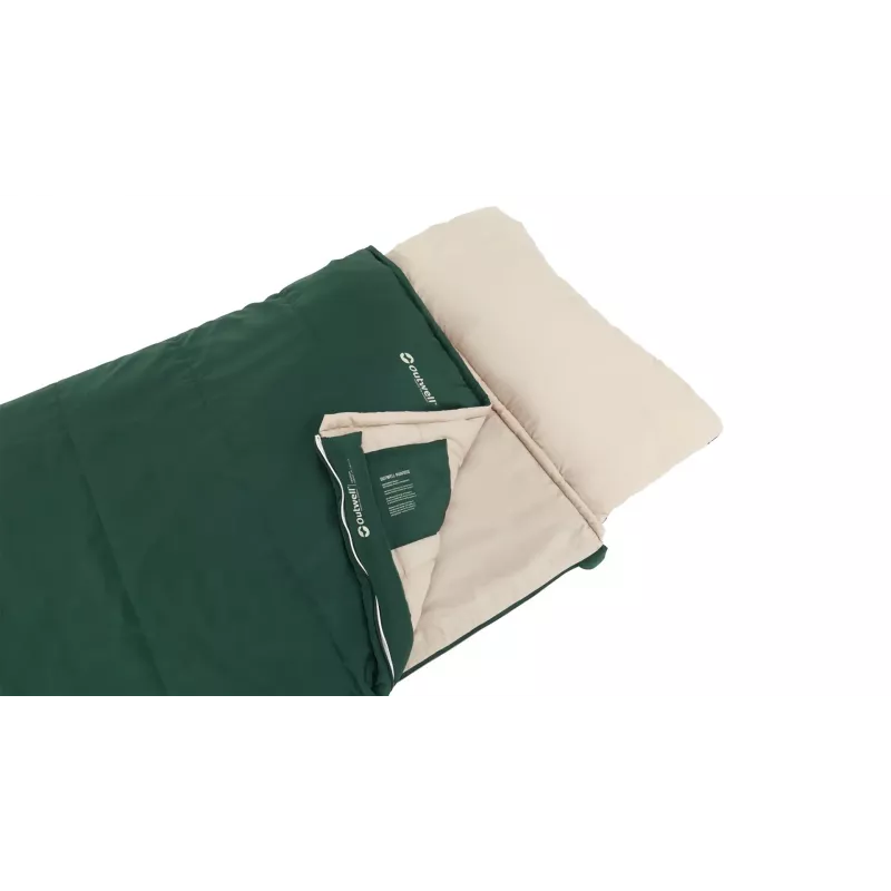 Schlafsack Outwell Contour Prime Erwachsene rechteckig Polyester 850×2200 mm, maximale Benutzergröße 190 cm, grün