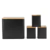 Brotdosen-Set Salter BW129001EU7 Schwarz 4-teilig – Vorratsbehälter für Brot und Backwaren