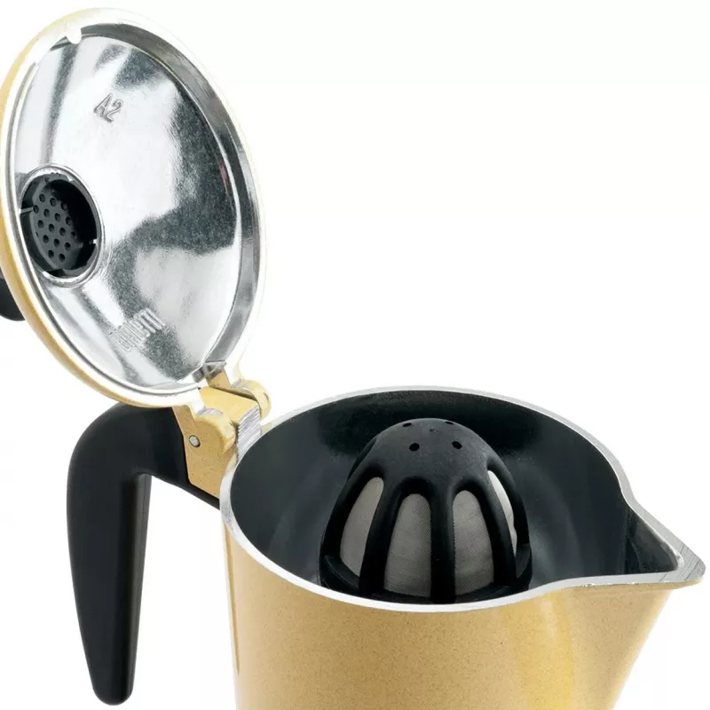 Moka-Kanne Bialetti Orzo Express Schwarz Gelb