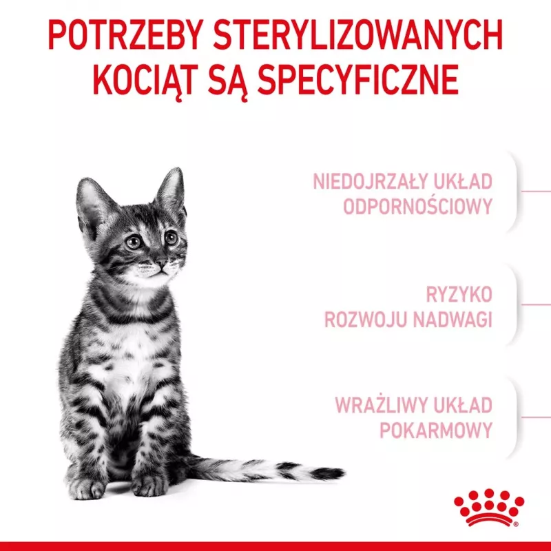 Trockenfutter für Katzen Royal Canin Kitten Sterilised 3,5 kg — Geflügel, 34 % Protein, 12 % Fett