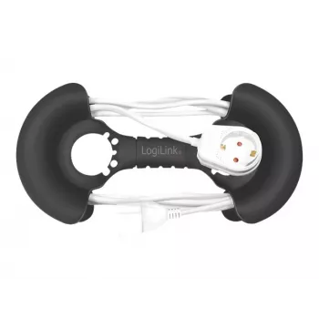 Kabel-Organizer LogiLink KAB0068 Universal Schwarz Polypropylen 1 Stück