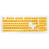 Tastenkappenset Ducky DKSA109-DEPDYDYYWO1 Gelb PBT Double-Shot DE-Layout 109 Tasten