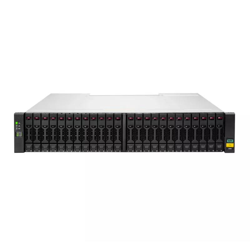 HPE MSA 2060 Disk-Array 0 TB Rack 2U Silber Schwarz HDD SSD
