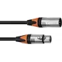XLR-Kabel PSSO 3-polig, 3 m, schwarz, Neutrik-Steckverbinder