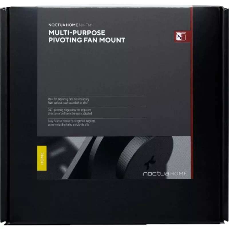 Noctua NV-FM1 Mehrzweck-Lüfterhalterung, schwenkbar, Schwarz