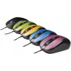 USB-Kabelmaus, 4 Tasten, optisch, symmetrisch, Blau