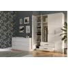 Topeshop ROMANA 160 BIEL KPLB bedroom wardrobe/closet 11 shelves 4 Tür(s) weiß