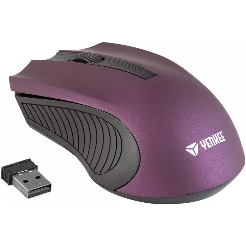 2,4 GHz optische symmetrische kabellose Maus, 3 Tasten, Violett