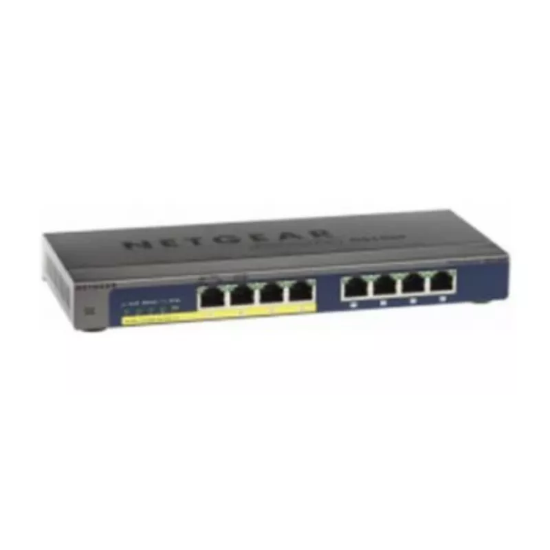 NETGEAR GS108PP Unmanaged Gigabit Ethernet (10/100/1000) Power over Ethernet (PoE) Schwarz
