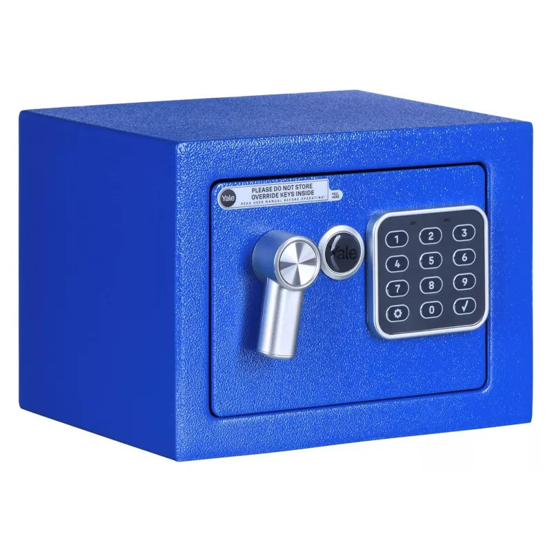 Freistehender Tresor Yale YSV/170/DB2/B Stahl Blau, Zahlenschloss, 3,8 l, Boden-/Wandmontage