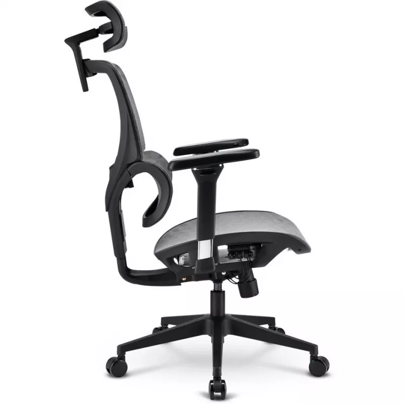 Bürostuhl Sharkoon OfficePal C40M Mesh-Sitz Mesh-Rückenlehne, Grau, max. 150 kg