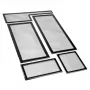 Staubfilter DEMCiflex 0677 für CaseLabs Bullet BH7, schwarz, 5er-Pack