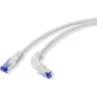 Renkforce RJ45 RJ45 Verbindungskabel CAT 6a S/FTP 10,00 m Grau 90° nach unten abgewinkelt (RF-4892538)