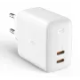 Wandladegerät Aukey PA-B4 2x USB Weiß GaN – kompaktes USB-Netzteil mit zwei USB-Anschlüssen
