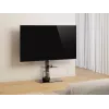 Boden-TV-Ständer GEMBIRD TVS-86ST-01 für 43–86 Zoll Fernseher, schwarz, Basis aus gehärtetem Glas, VESA 100x100–600x400, max. 60 kg