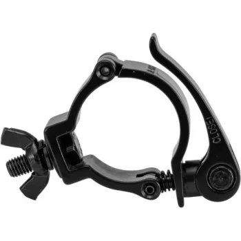 EUROLITE Clamp TPC-10QCB schwarz für Traversen und Leuchten, Sicherheitshaken aus Metall