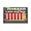 Patchpanel DELOCK Mini Desktop RJ45 6-Port Cat.6A geschirmt, Metall, schwarz, 80×22×125 mm