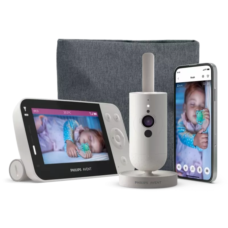 Philips AVENT SCD953/26 Video-Babyphone 400 m Wi-Fi Grau, Weiß
