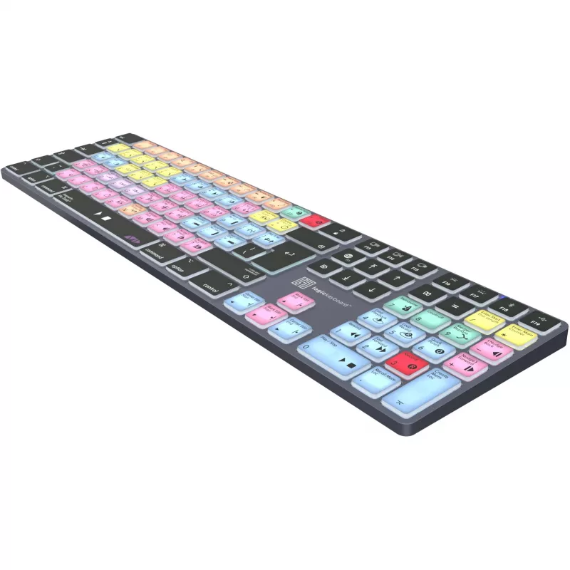 Tastatur LogicKeyboard LKB-PT-TM — Full-Size (100%) Bluetooth QWERTZ Deutsch, Titangrau