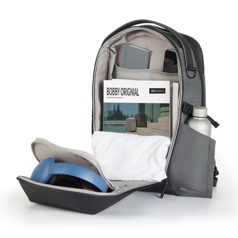 Backpack XDDESIGN Bizz Grau P705.932 – wasserabweisender, leichter City-Rucksack