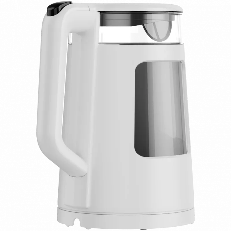 AENO Wasserkocher EK6: 1850-2200W, 2L, Strix, quadratische Form, transparenter Deckel, hochbeständiges Glas, LED-Beleuchtung, automatische Abschaltung, Trockengehschutz