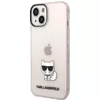 Karl Lagerfeld KLHCP14MCTRI Iphone 14 Plus / 15 Plus 6.7 Hardcase Pink / Pink Transparent Choupette Body