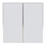 Touch-Lichtschalter Avatto TS60-EU-W2 ZigBee Dual TUYA Weiß, wandmontierter Touch-Controller