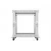 19 Zoll Open Rack LANBERG 12U, einstellbare Tiefe 600–1100 mm, grau