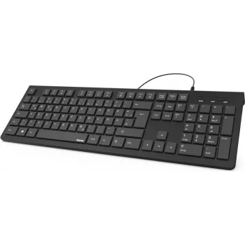 Hama KC-200 Tastatur Home/Office USB QWERTY Ukrainisch Schwarz