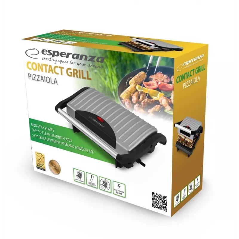 Esperanza Ekg005 Elektro-Kontaktgrill Pizzaiola Ekg005