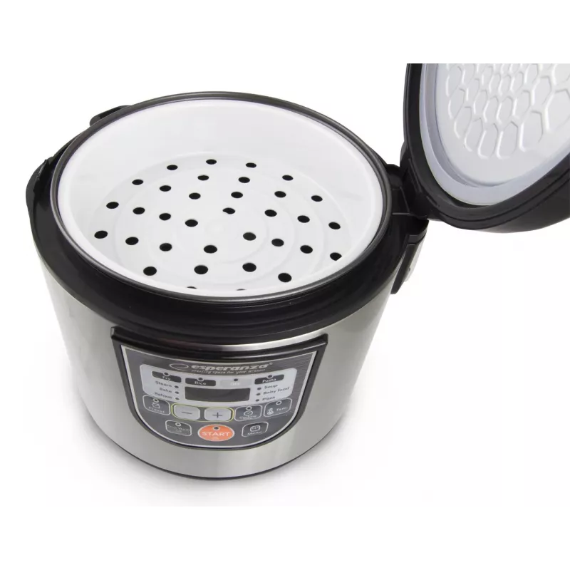 Multikocher ESPERANZA EKG011, 5 L Fassungsvermögen, 860 W, Schwarz/Edelstahl