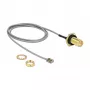 Koaxialkabel DeLOCK 89927 0,5m RP-SMA MHF I LK Schwarz Grau