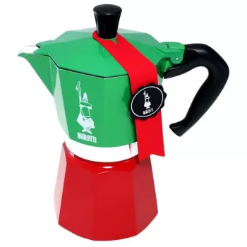 Bialetti Moka Express Italia 6TZ (300 ml) rot-grün