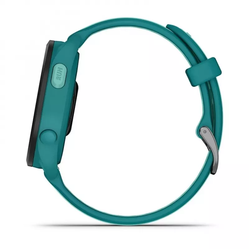 Smartwatch GARMIN Forerunner 165 Music — 43 mm Polymergehäuse, 1,2 Zoll AMOLED, 4 GB, GPS/GLONASS/Galileo, 5 ATM