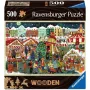 Puzzle Ravensburger Wooden Puzzle Christmas Market — 500 Teile, Holzpuzzle