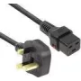 ACT Netzkabel UK-Stecker – C19 IEC Lock schwarz 2 m PC1214 230 V 16 A