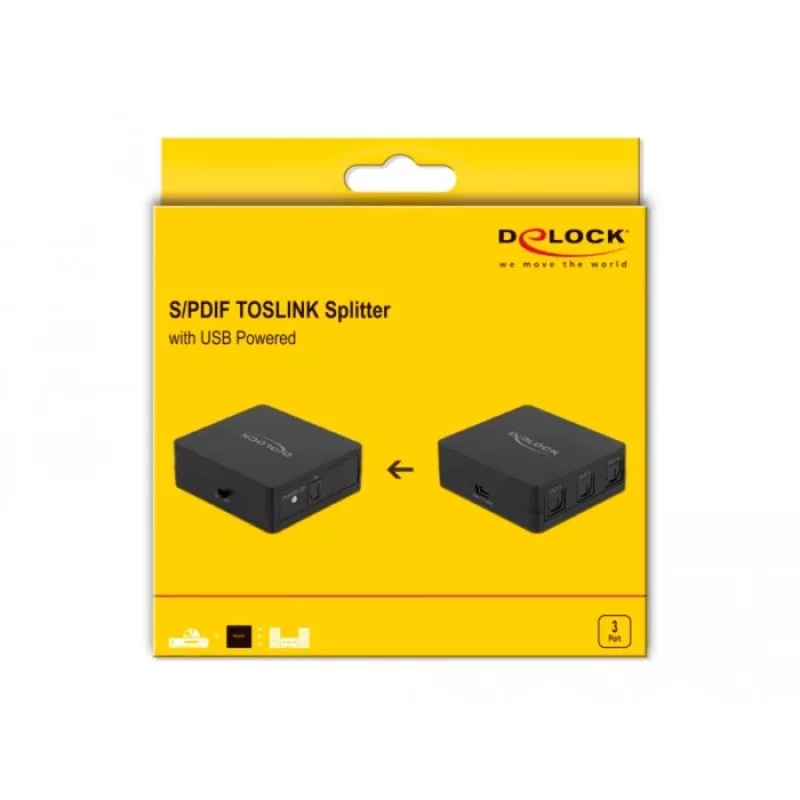 S/PDIF TOSLINK Splitter DeLOCK 63397