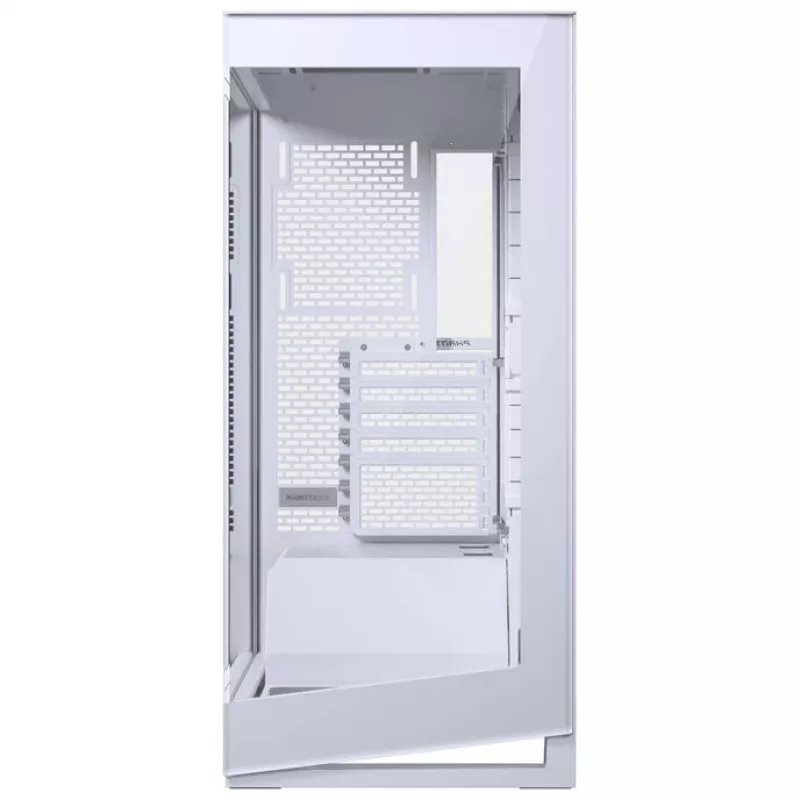 PHANTEKS NV-Series NV5 MK2 ATX-Gehäuse, gehärtetes Glas, DRGB - Mattweiß + 3er-Pack M25 Gen2 PWM D-RGB Lüfter Reverse Blade + 1x Normaler Lüfter - 120 mm