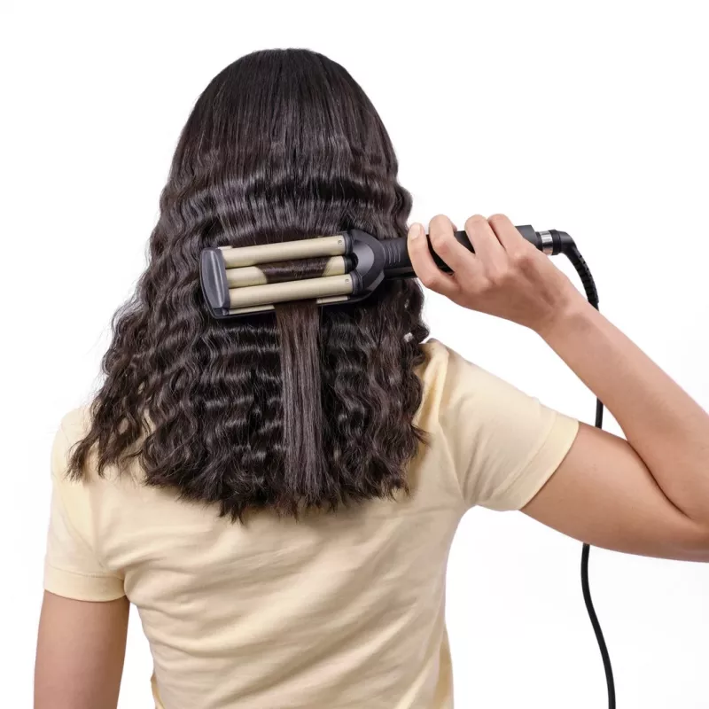 BaByliss C260E EasyWaves Texturier-Eisen Warm Black, Silver 70,9 (1,8 m)