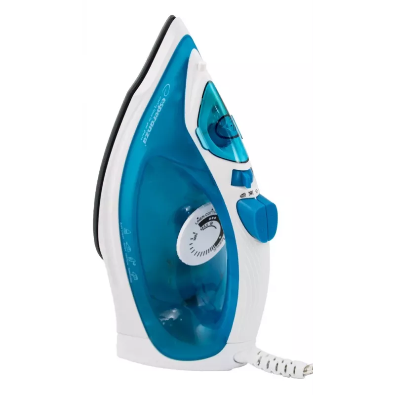 Dampfbügeleisen ESPERANZA EHI002 — 2200 W, Keramiksohle, Vertikaldampf, 0,815 kg, weiß/blau